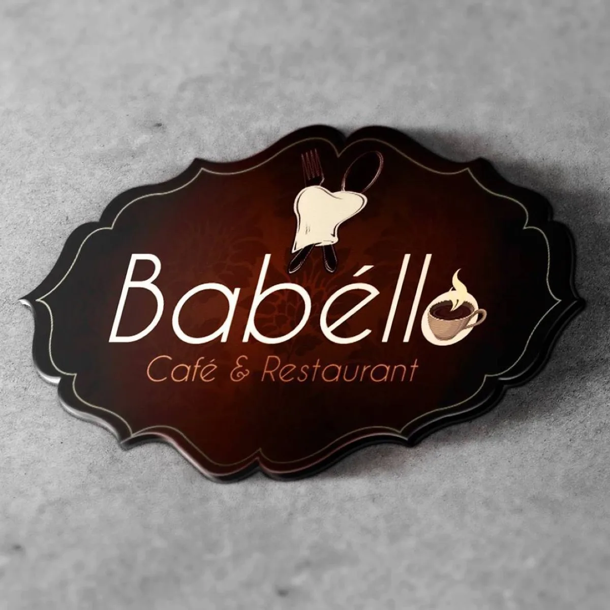Babello Restaurant logo design